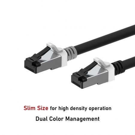 dwukolorowy ekranowany, smukły kabel krosowy, cecha-1
